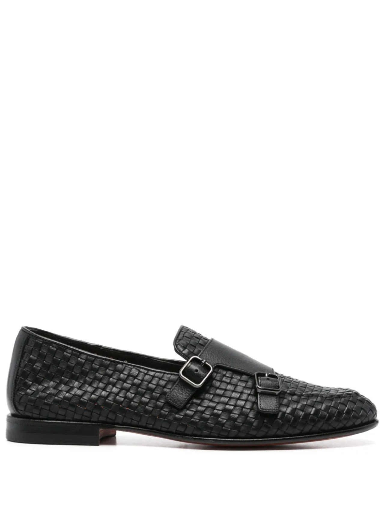 

Плетеные монки Santoni, черный