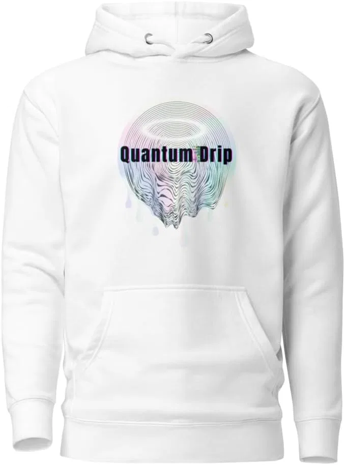 Худи Unisex Techcore Streetwear, Quantum Drip, White