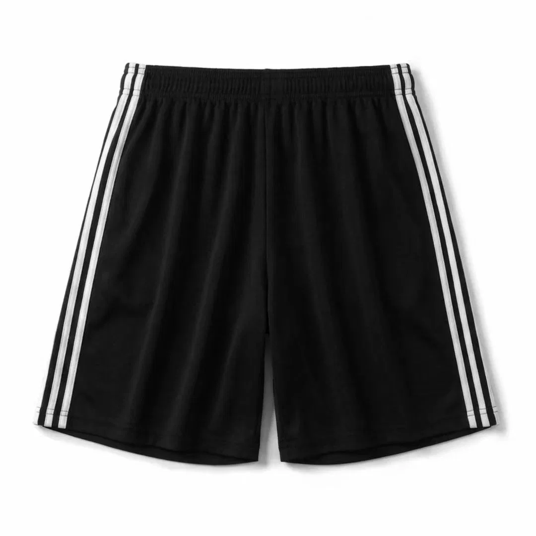 Шорты повседневные Adidas ESSENTIALS 3 Stripes Casual Shorts черные — фото 3