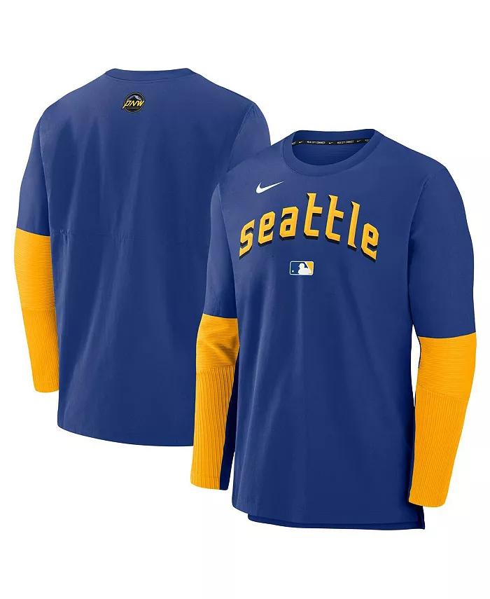 

Мужская легкая трикотажная футболка с длинным рукавом Authentic Collection City Connect Seattle Mariners Nike