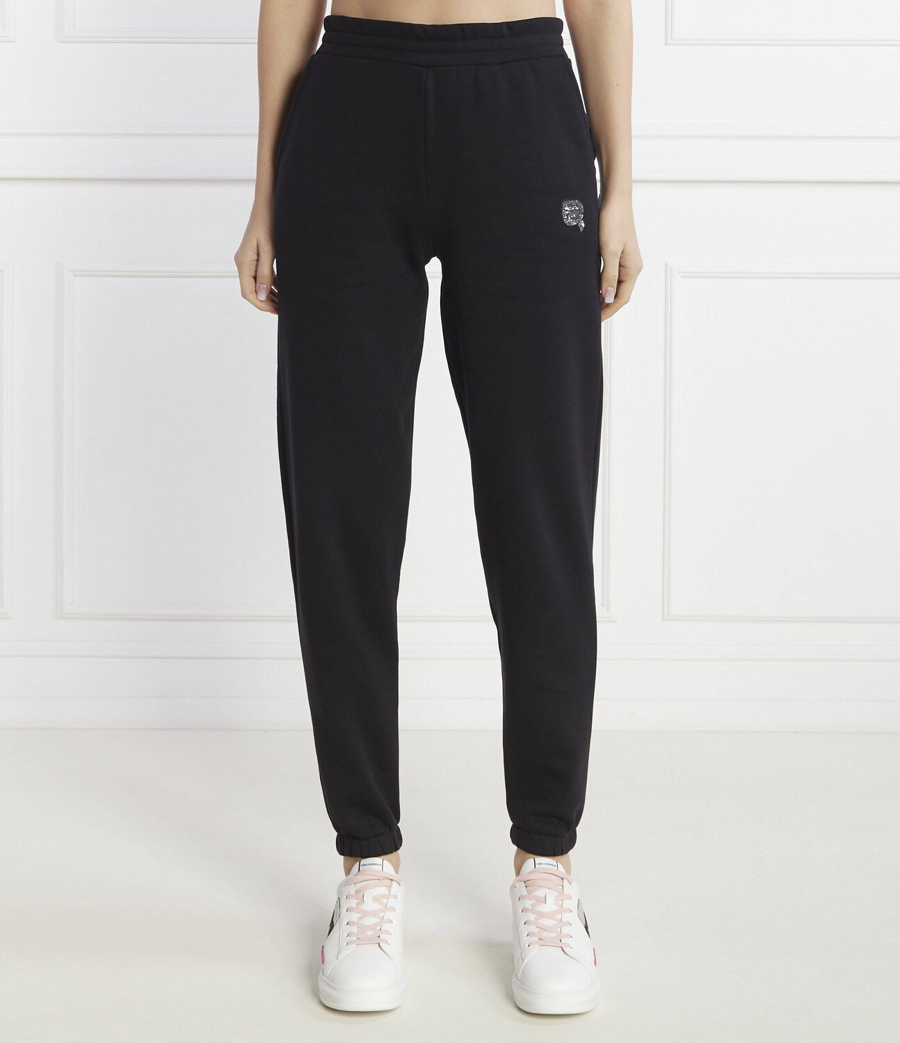 

Спортивные брюки Karl Lagerfeld ikonik 2.0 glitter Regular Fit, черный