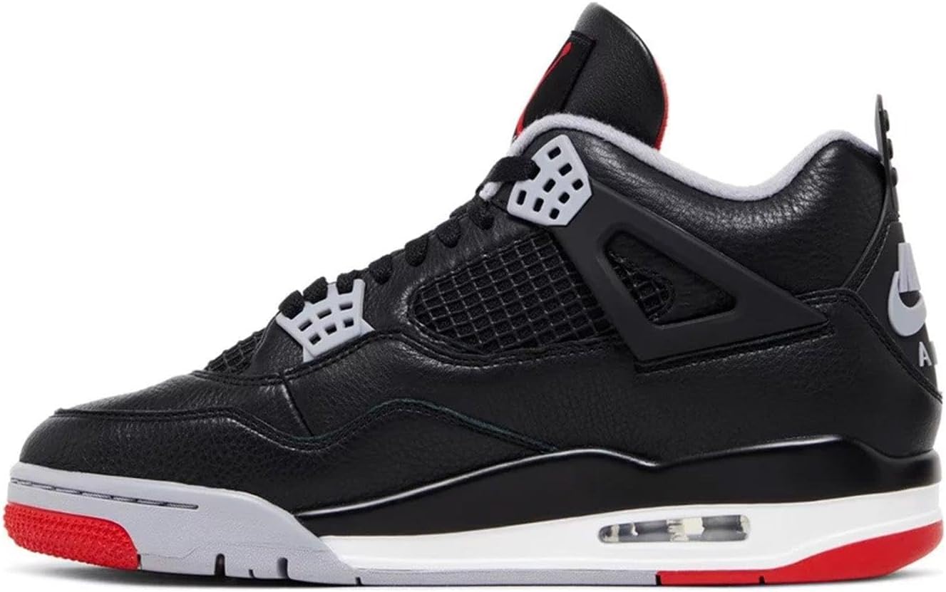 Мужские кроссовки Nike Jordan 4 Retro, размер, черный/красный — фото 2