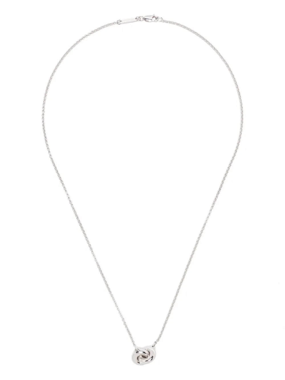 

Колье с двойным кулоном-сферой Tom Wood, серебристый