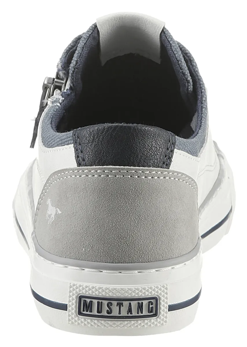Кроссовки Mustang Shoes, с боковой молнией, повседневная обувь, полуботинки, туфли на шнуровке, синий — фото 2