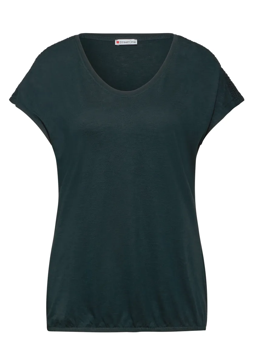 

Топ-рубашка STREET ONE с деталями в виде халата, зеленый