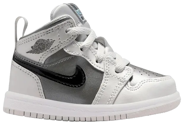 

Кроссовки Air Jordan 1 Mid TD, серебряный