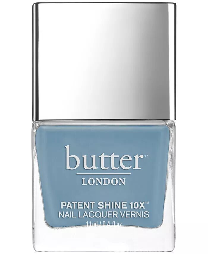 

Лак для ногтей Patent Shine 10X, 0,4 унции Butter London, цвет Waterloo Blue (soft cornflower blue creme)