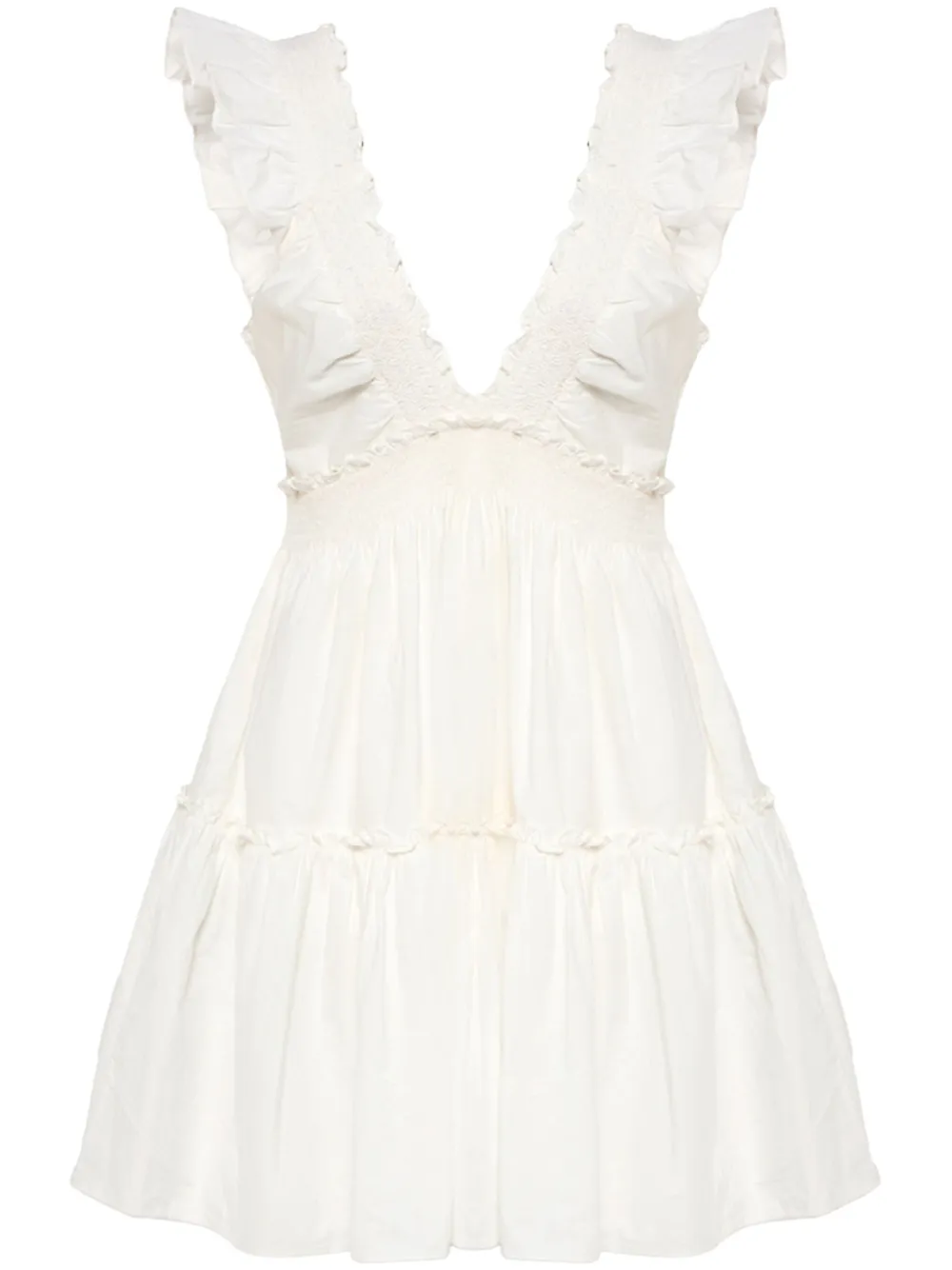 

Платье мини Poplar LoveShackFancy, белый