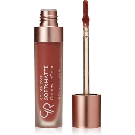 

Мягкая и матовая кремовая губная помада Liquid Creamy Lipstick Golden Rose 107
