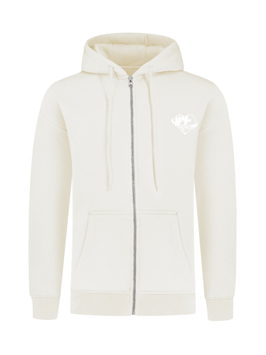 

Толстовка с капюшоном на молнии Smilodox Zip-Up Hoodie Amora, кремовый