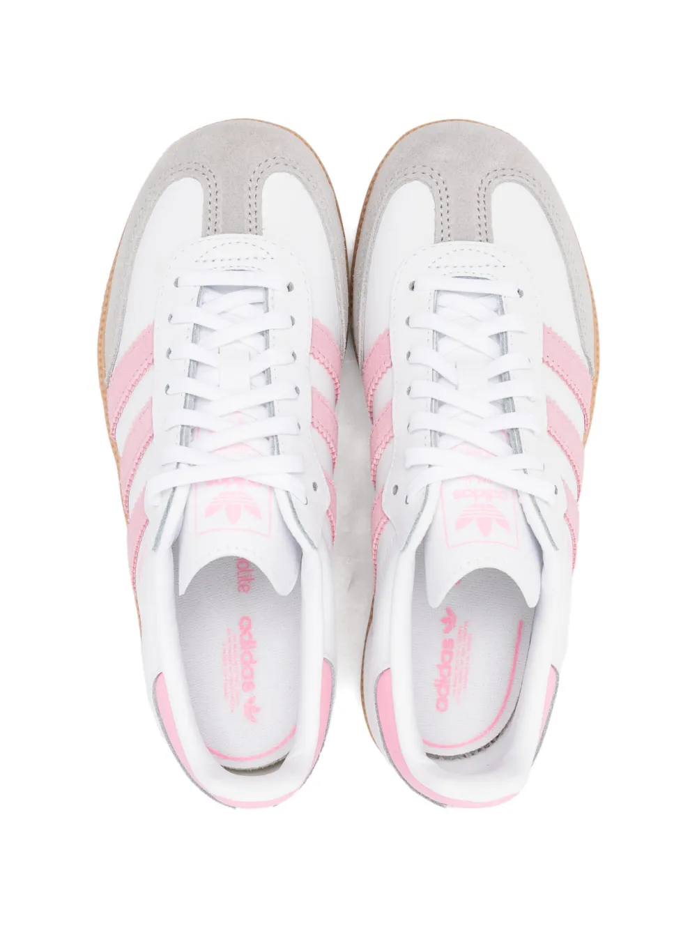 Кроссовки Samba OG C с тремя полосками Adidas Originals Kids, белый — фото 3