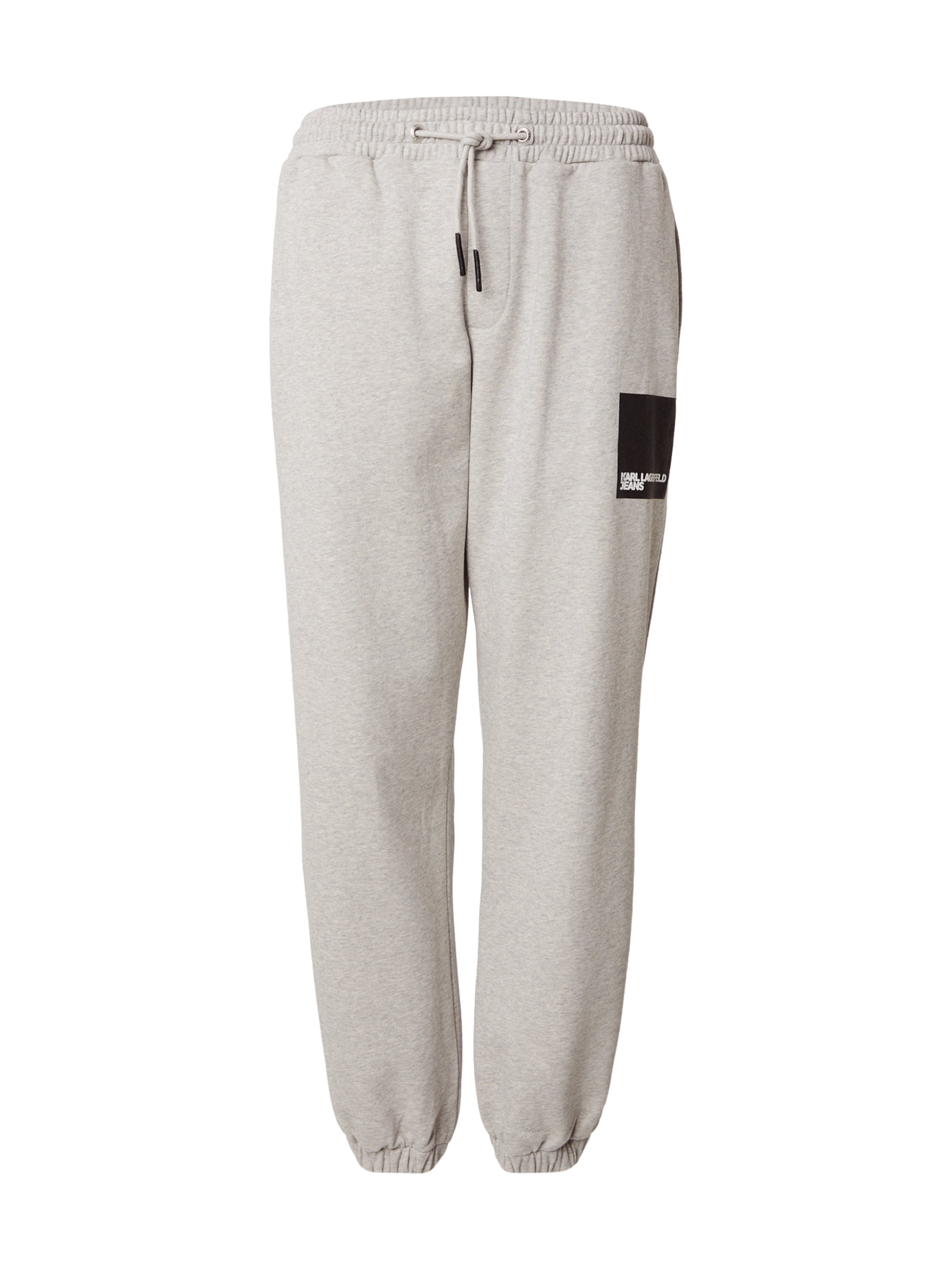

KARL LAGERFELD JEANS Брюки с зауженным низом в крапчатом сером цвете