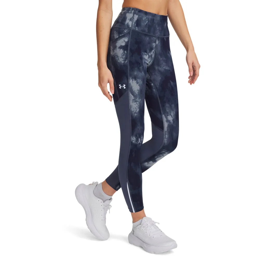 

Леггинсы Under Armour Launch Print 7/8, синий