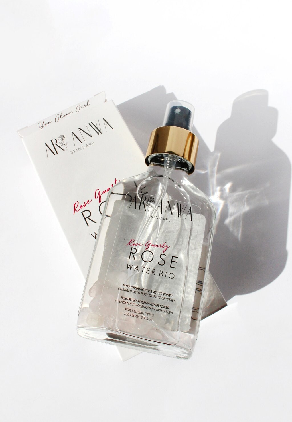 Тоник Ari Anwa Skincare — ROSENQUARZ ROSENWASSER SPRAY , цвет weiß — фото 3