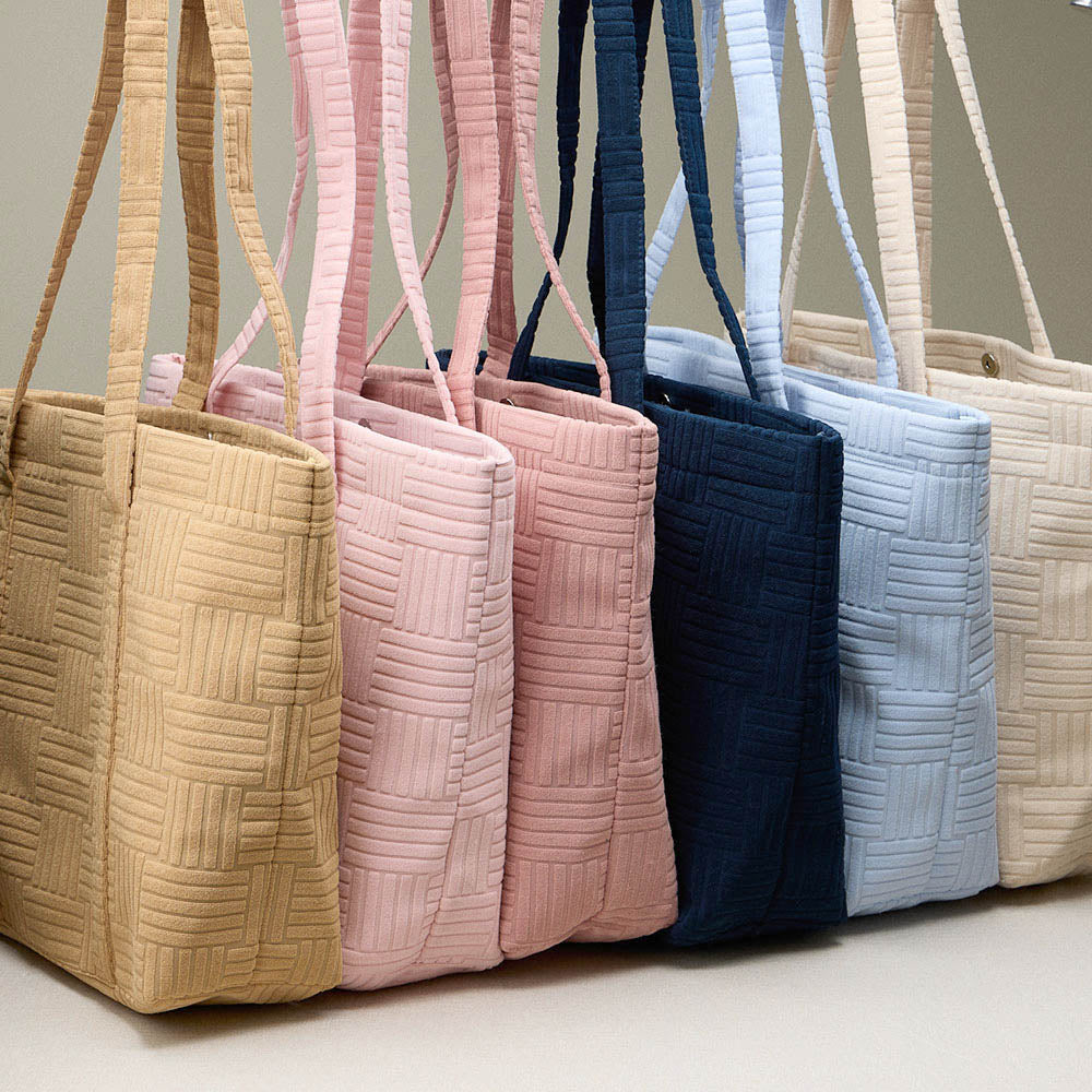 

Повседневная сумка-тоут в клетку FASHNZFAB, темно-синий