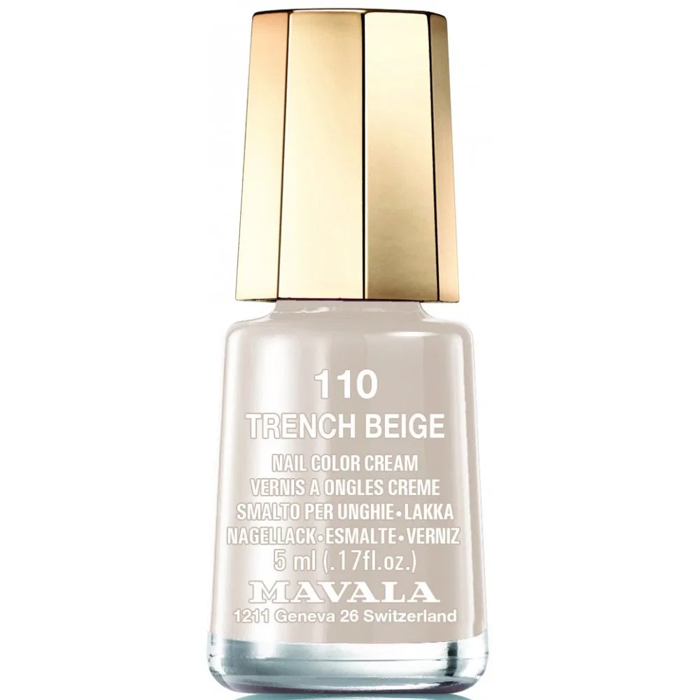 Кремовый лак для ногтей «Trench Beige 110» от Mavala Mini Color ‎Mavala