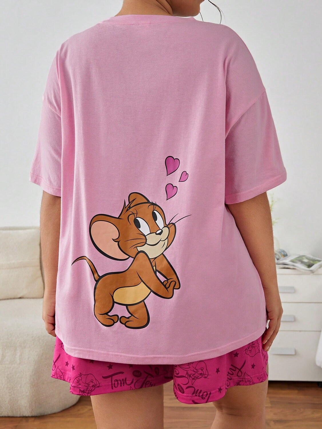 

Женский пижамный комплект TOM & JERRY Tom & Jerry X Shein, розовый