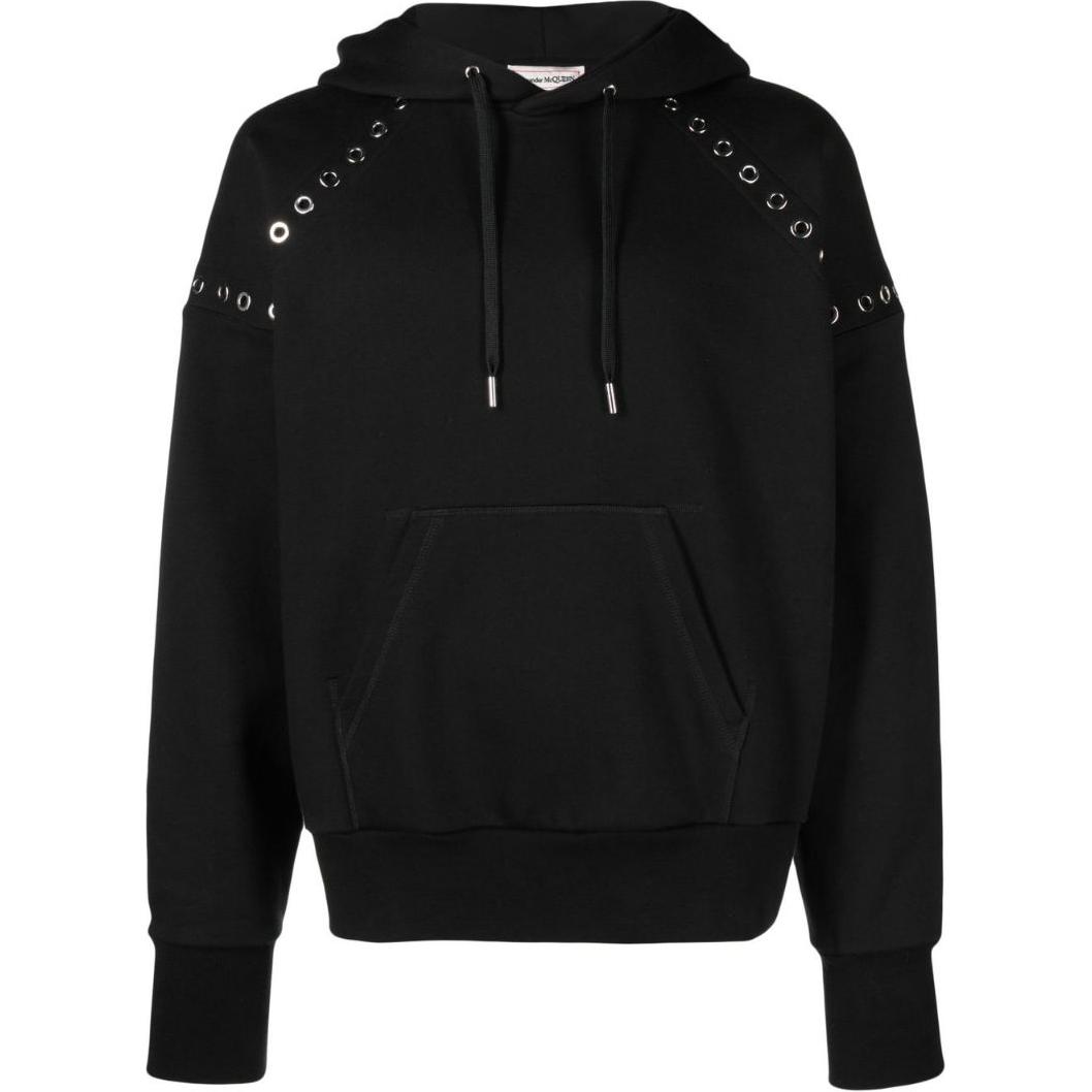 

Толстовка с капюшоном и люверсами Alexander McQueen, черный