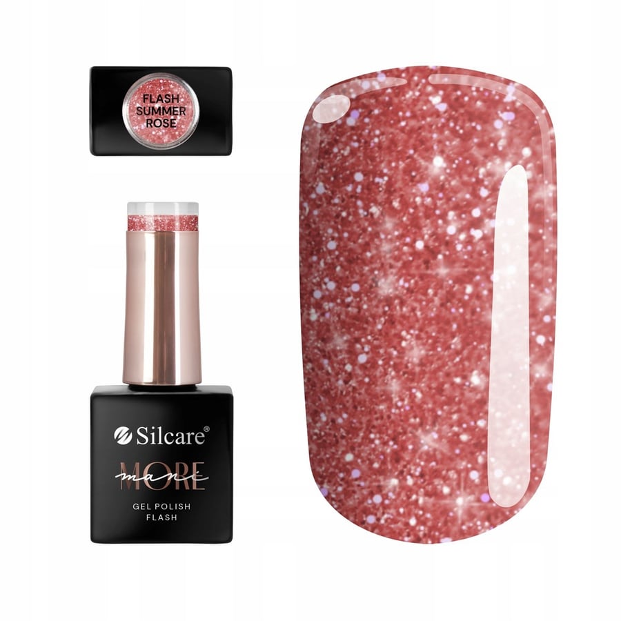 

Гибридный лак для ногтей Silcare maniMORE Flash Summer Rose 10 г