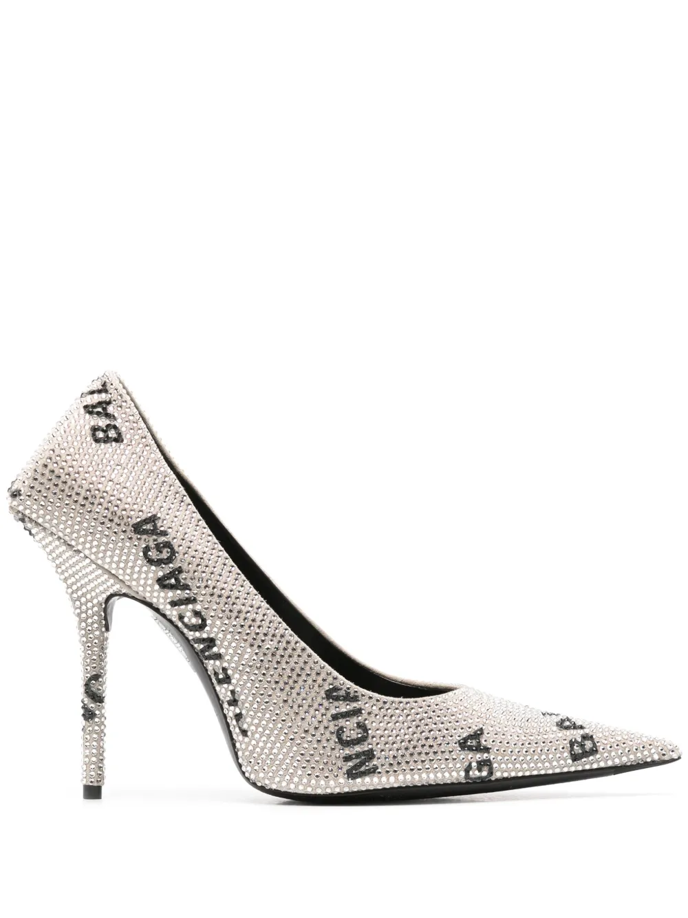 Туфли Square Knife 110 BALENCIAGA, серебяный