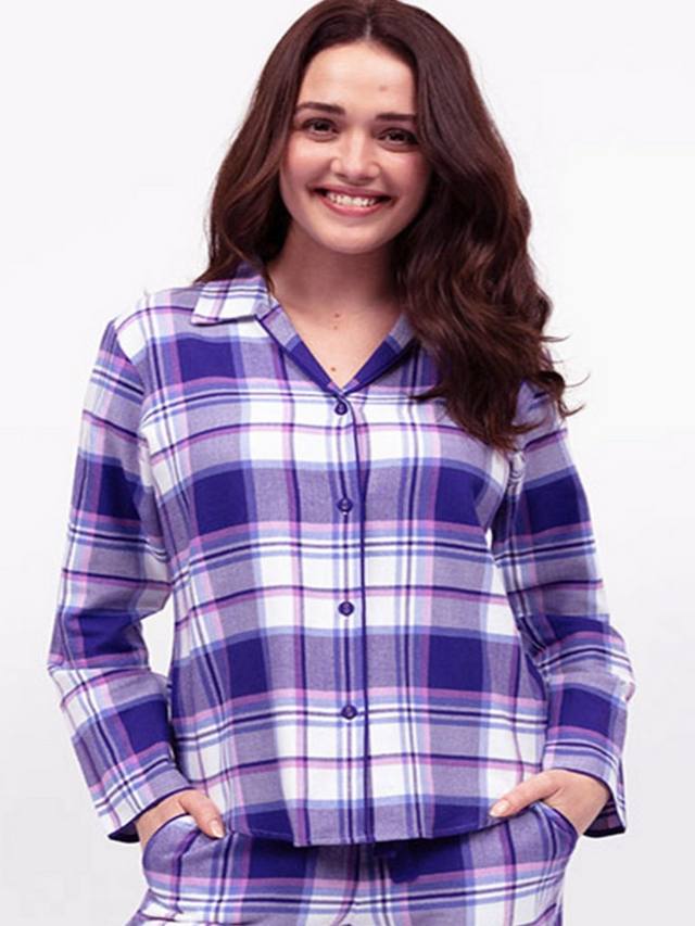 

Топ для пижамы Evolet Check Cyberjammies, Purple