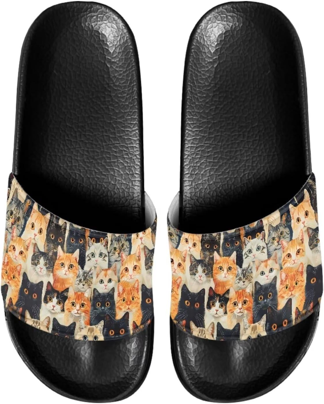 Сланцы с принтом американского флага и лапы собаки Forchrinse для женщин и мужчин, легкие летние пляжные спортивные шлепки, Cat — фото 2
