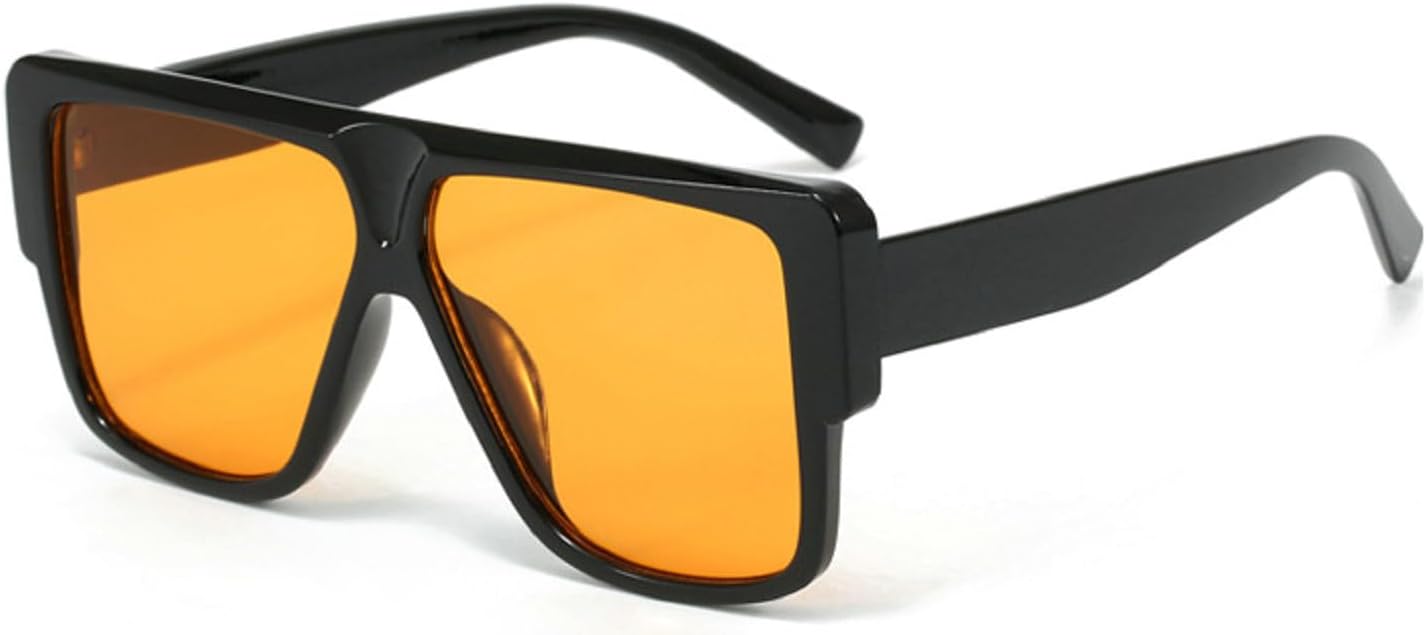 

Солнцезащитные очки Melrose Oversized Square, стильные солнцезащитные очки с градиентным переходом для активного отдыха на открытом воздухе, модные и роскошные очки для отпуска, Black Orange
