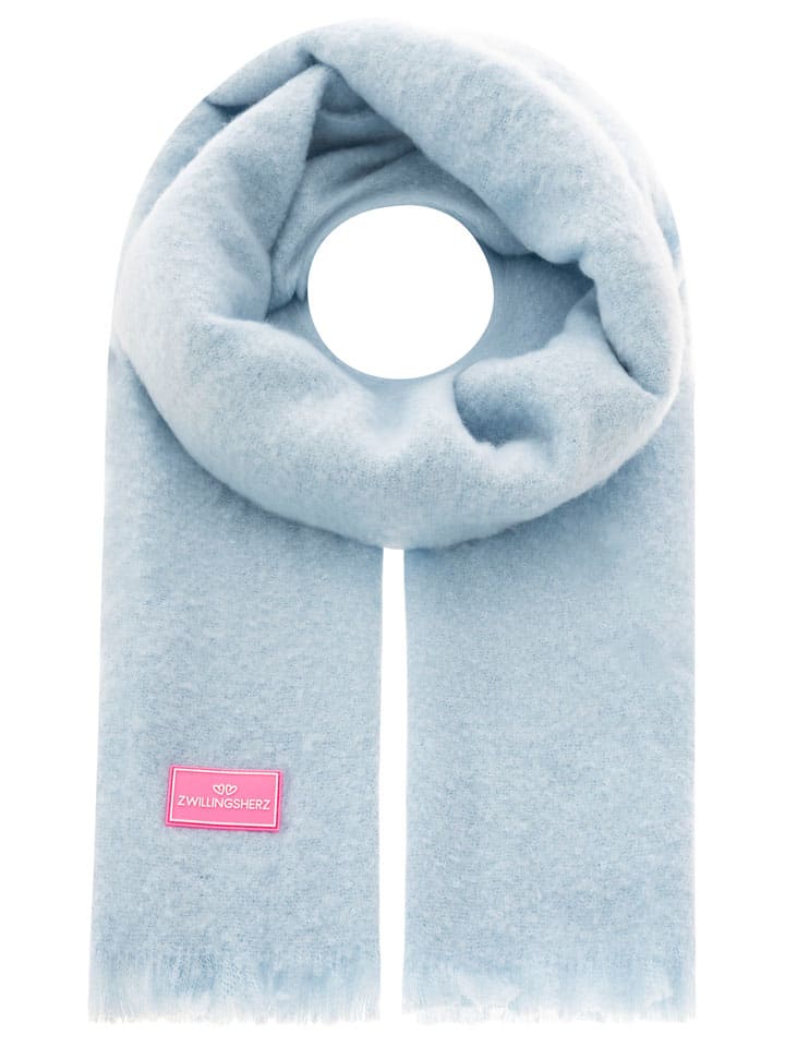 

Zwillingsherz Пушистый шарф светло-голубого цвета - (Д)180 x (Ш)60 см