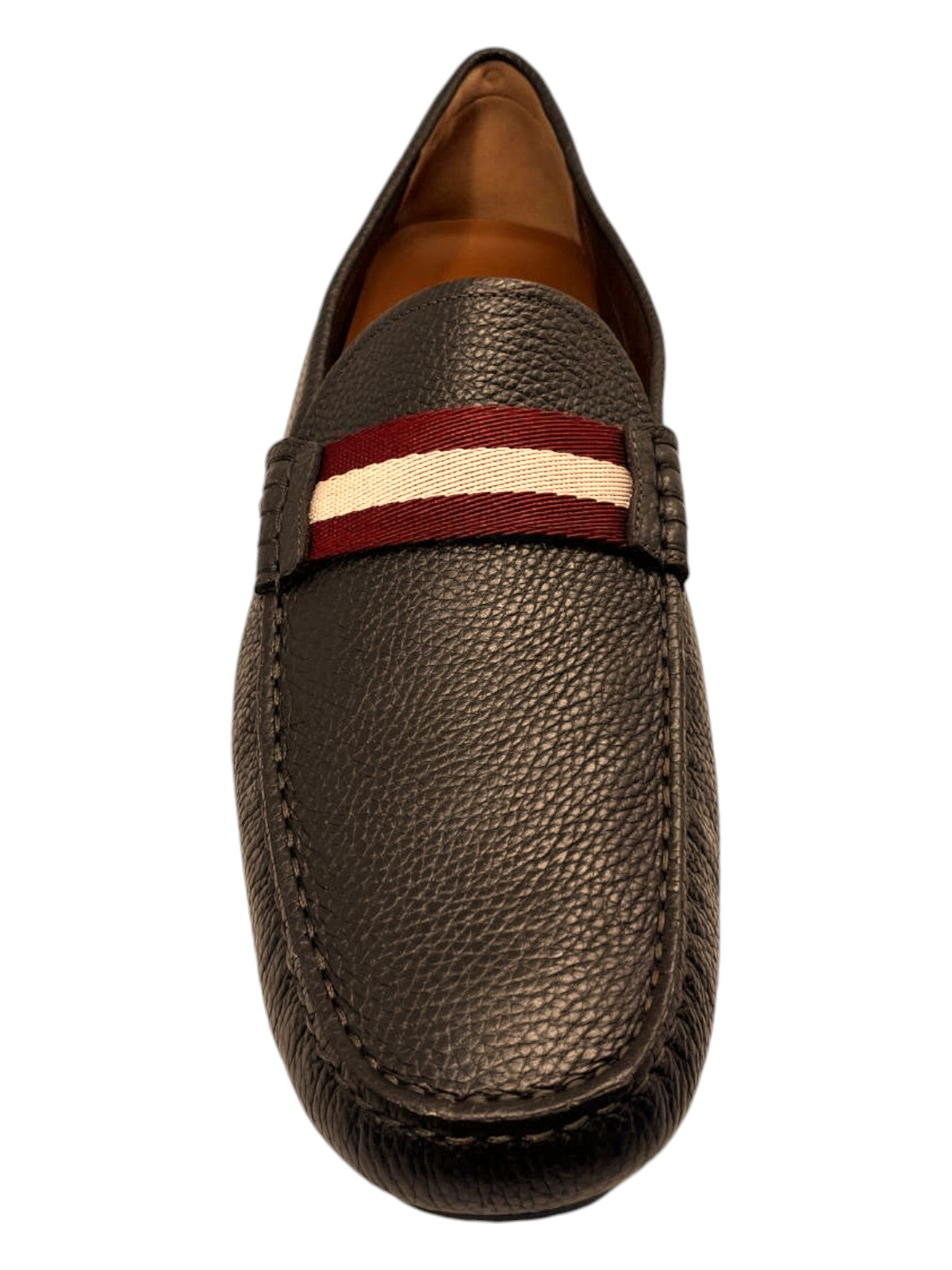 Bally Waltec 6230202 Мужские лоферы из зернистой телячьей кожи шоколадного цвета, коричневый — фото 3