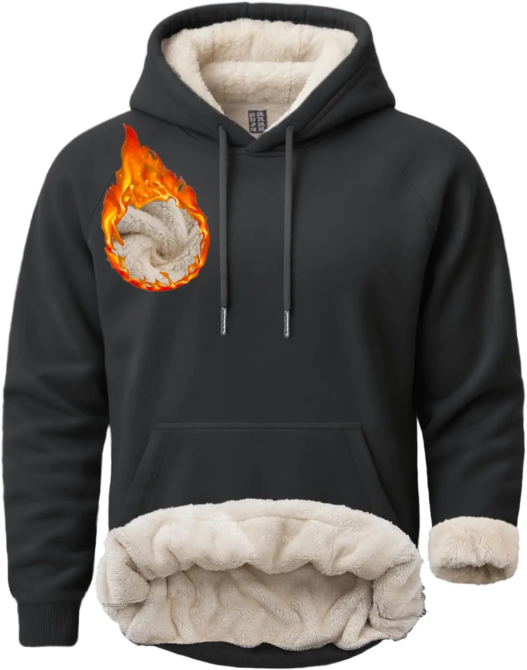 

Толстовка Boladeci мужская Sherpa с капюшоном, утепленная флисом