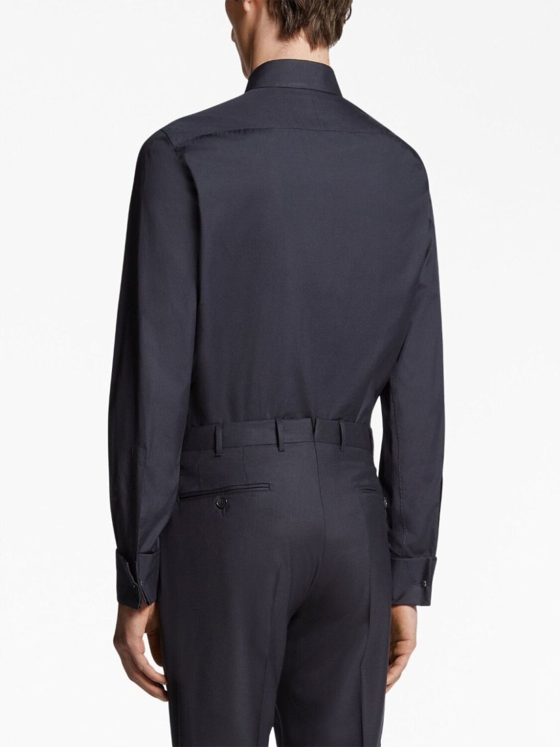 

Zegna Trofeo™ long-sleeve evening shirt, синий