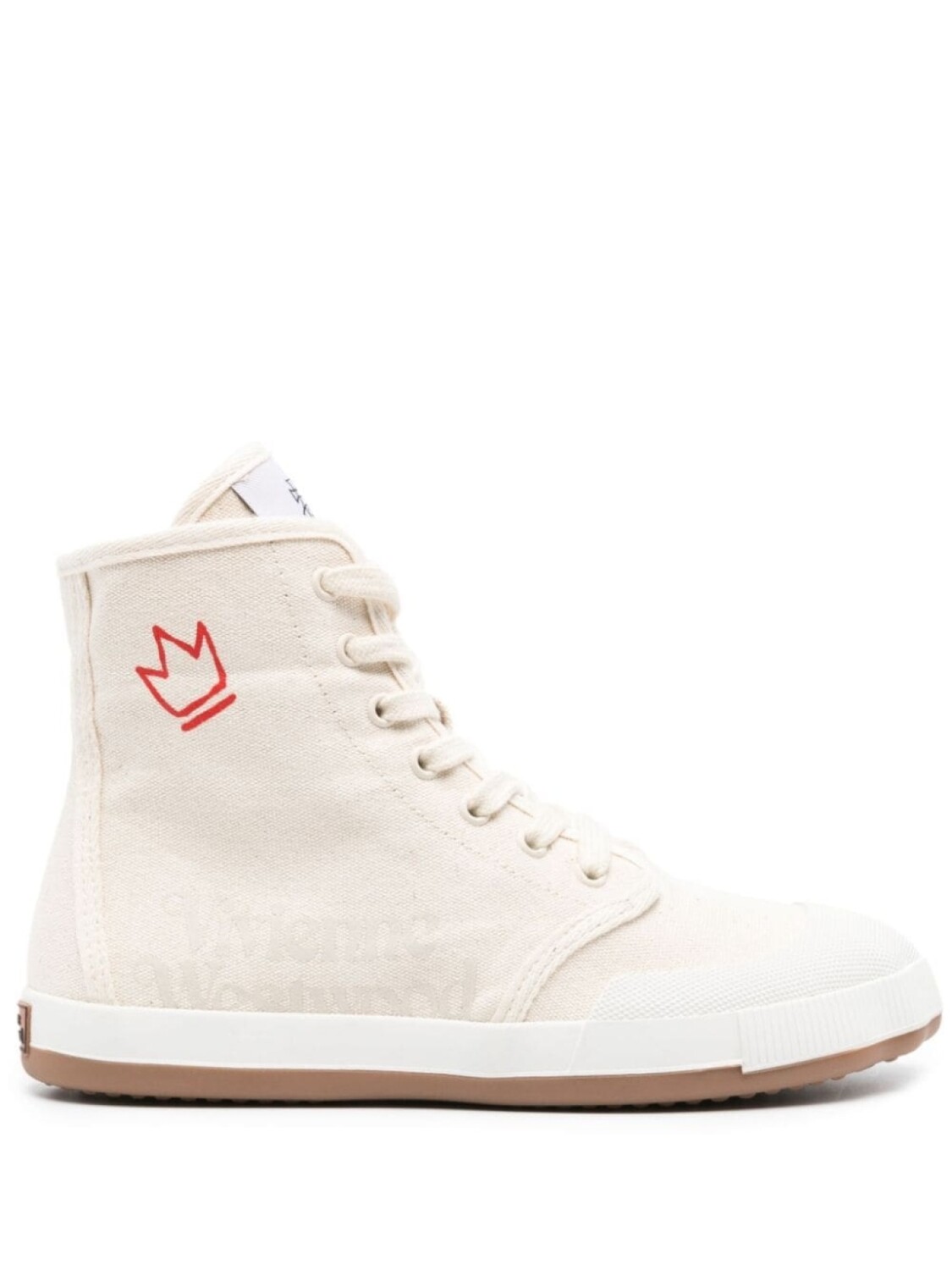 Vivienne Westwood высокие кеды Animal Gym, нейтральный цвет