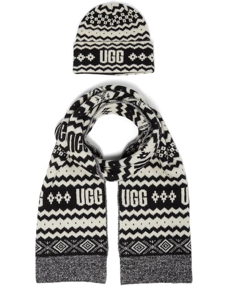 

Женская шапка UGG Isle Set, Black Multi