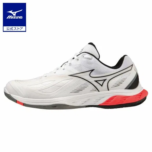 Бадминтонные кроссовки «Wave Fang 2» от Mizuno, White X Black X Pink