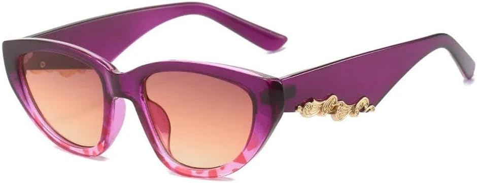 

LVTFCO Модные солнцезащитные очки большого размера «кошачий глаз» с градиентным переходом цвета, винтажная оправа для активного отдыха, женские очки с защитой от УФ-излучения UV400, 5