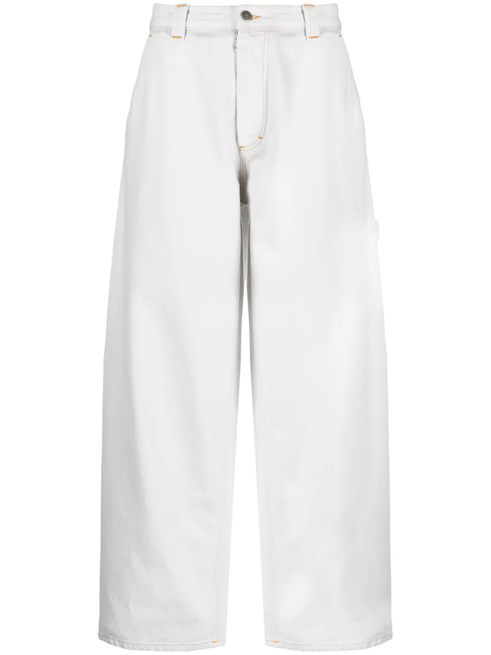 

Широкие джинсы средней посадки MAISON MARGIELA, синий