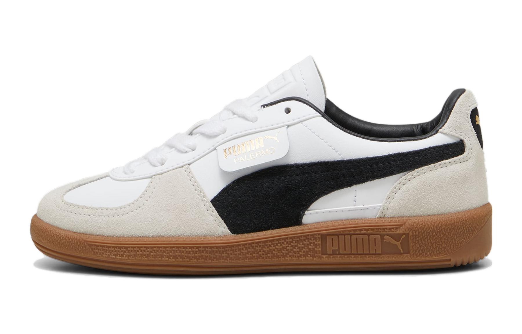 

PUMA Детские кожаные кроссовки для скейтбординга с амортизацией, дышащие, низкие, серо-черные