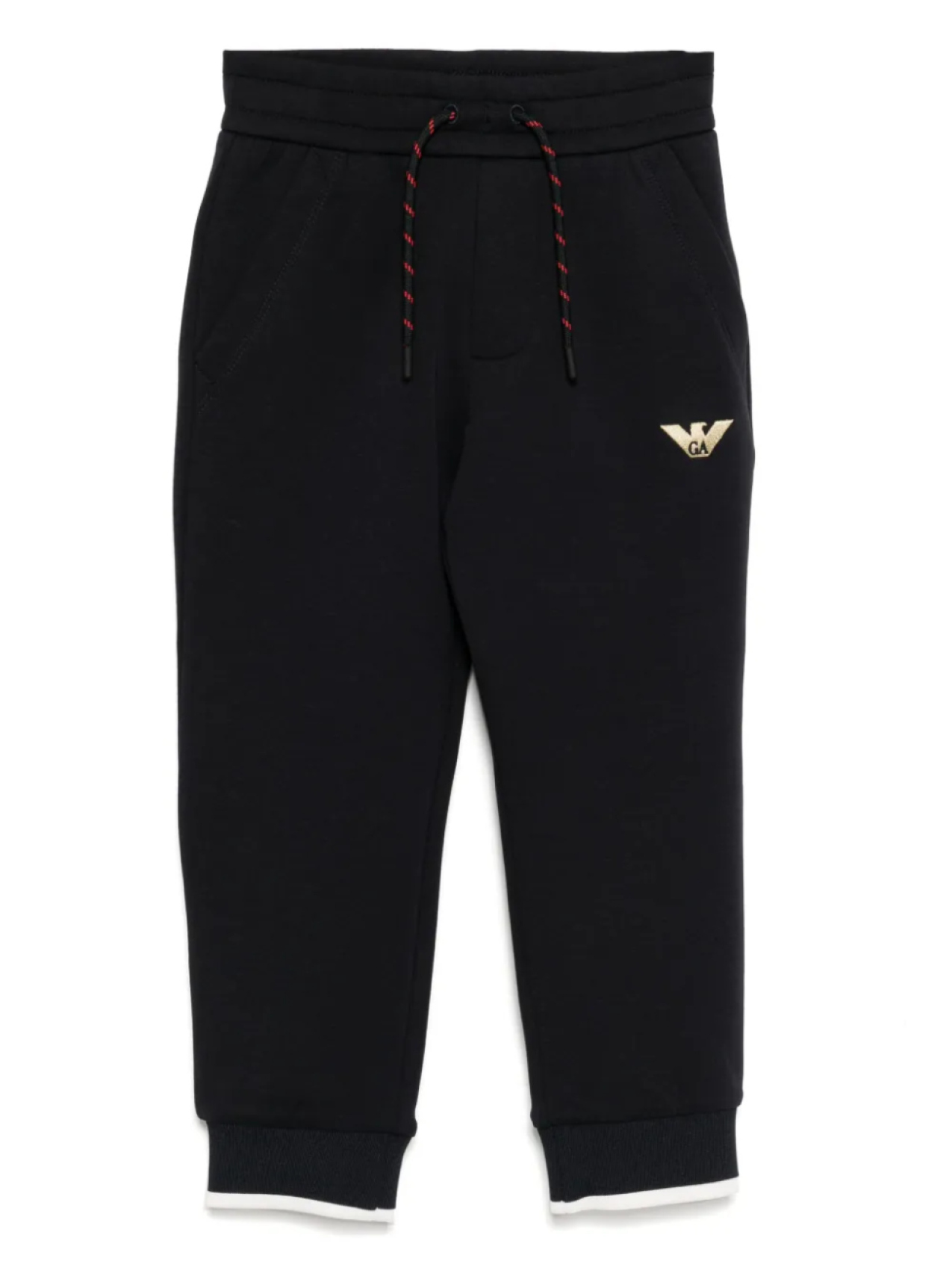 

Брюки с вышитым логотипом Emporio Armani Kids, синий