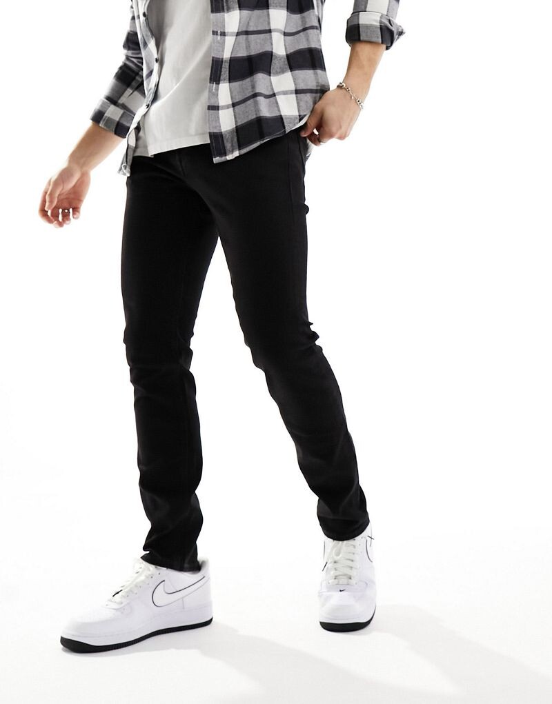 

Jack & Jones – Glenn – узкие черные джинсы