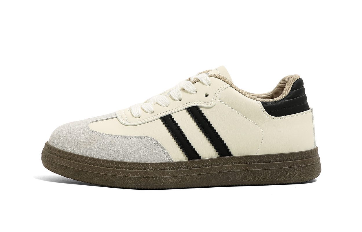 

HUANQIU Немецкие армейские кеды Unisex Low top бежево-черные, цвет Beige (Women's)