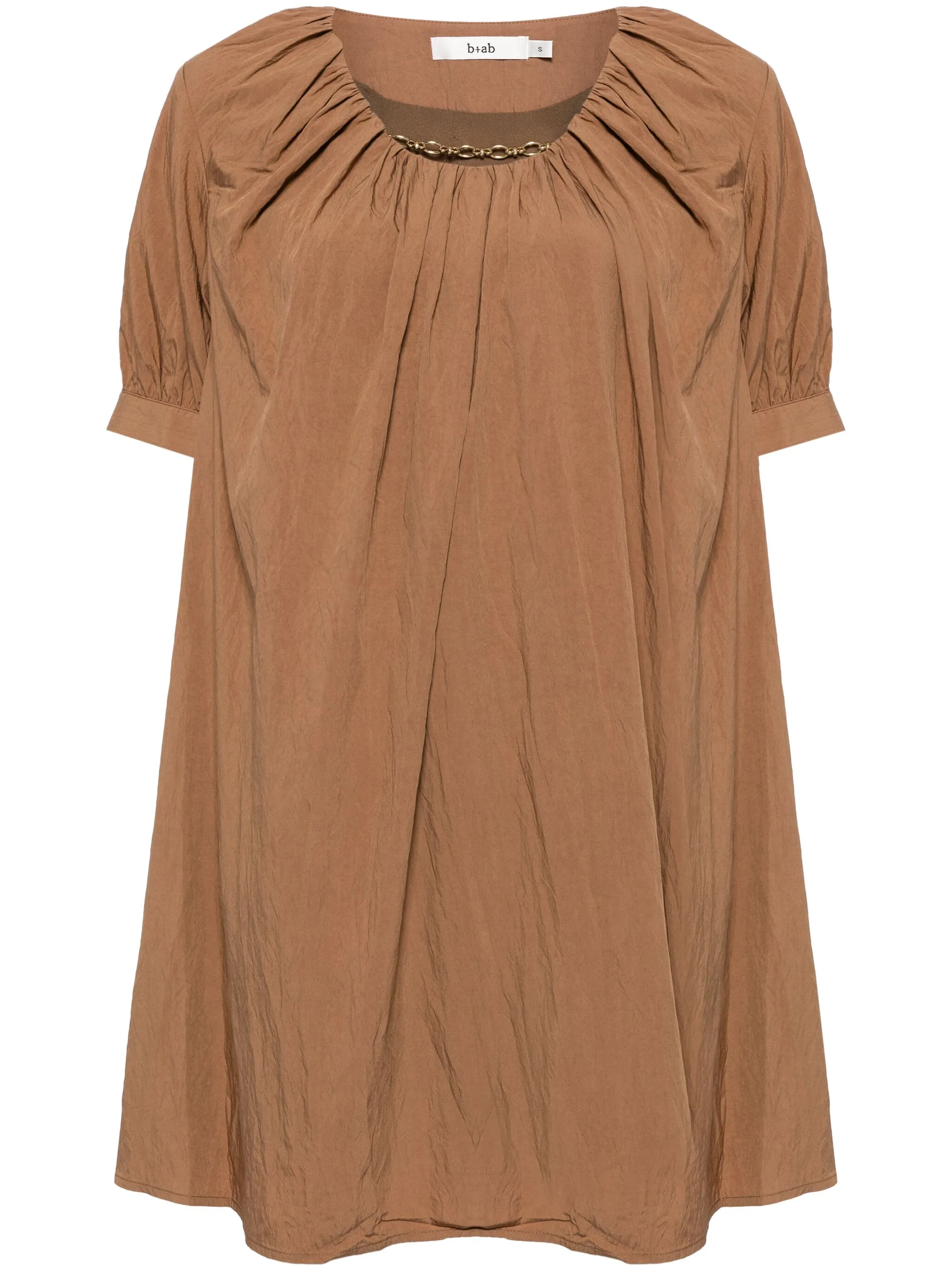 

Платье с короткими рукавами и цепочкой B+Ab, коричневый