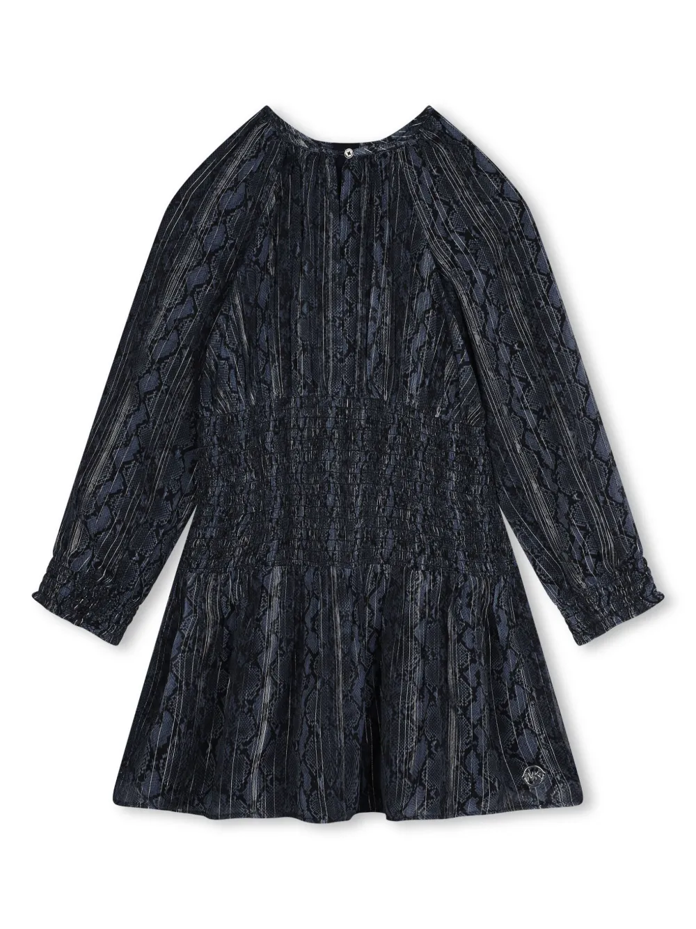 

Платье со змеиным принтом Michael Kors Kids, синий