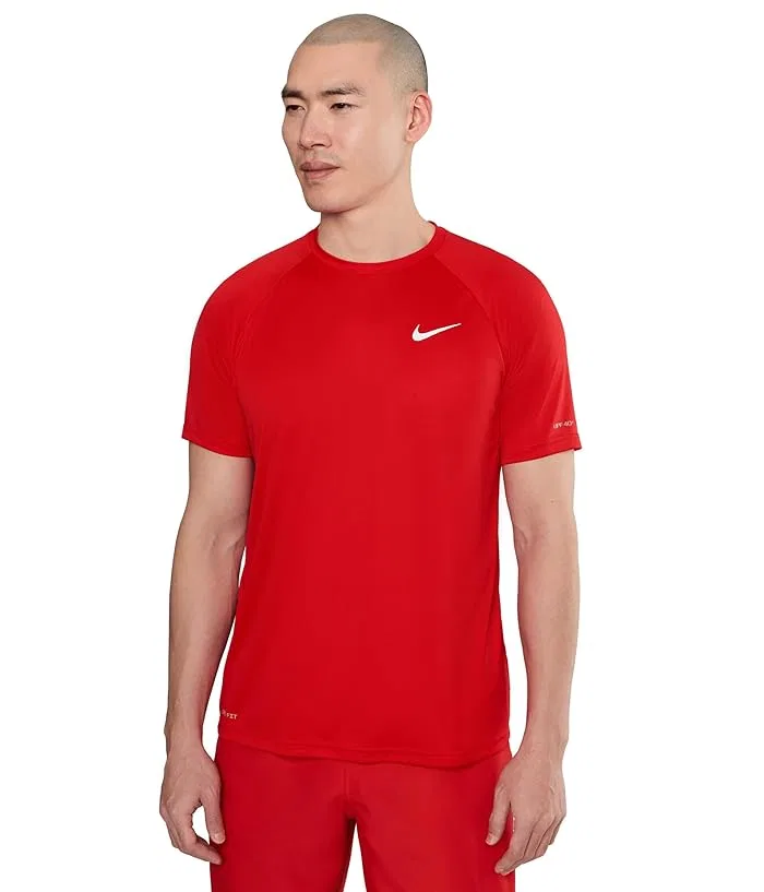 Футболка для плавания Nike Swim Essential Short Sleeve Hydroguard, University Red