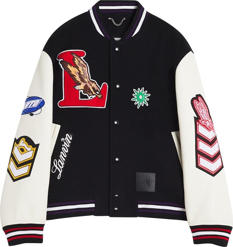 

Куртка Lanvin x Future Varsity 'Black', черный