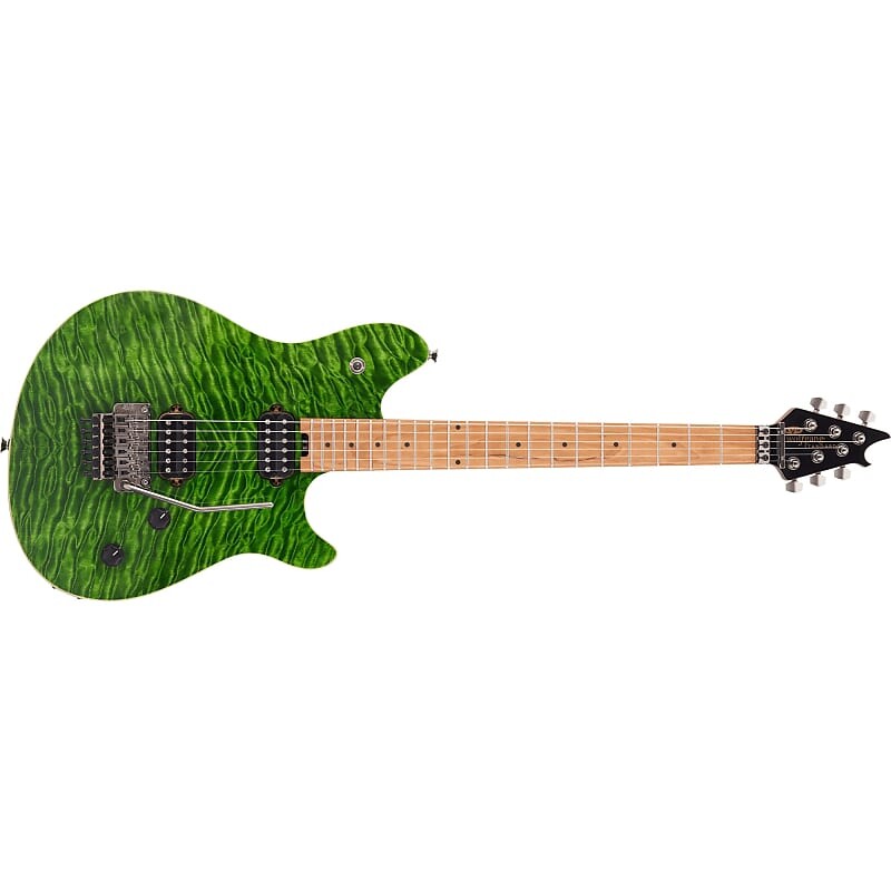 

Электрогитара EVH Wolfgang WG Standard QM Guitar, Baked Maple Fretboard, Transparent Green