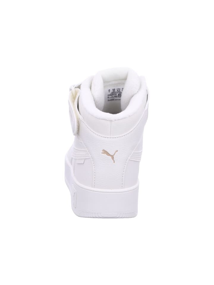 Элегантные туфли на шнуровке Puma Damen Carina Street Mid WTR, белый — фото 4