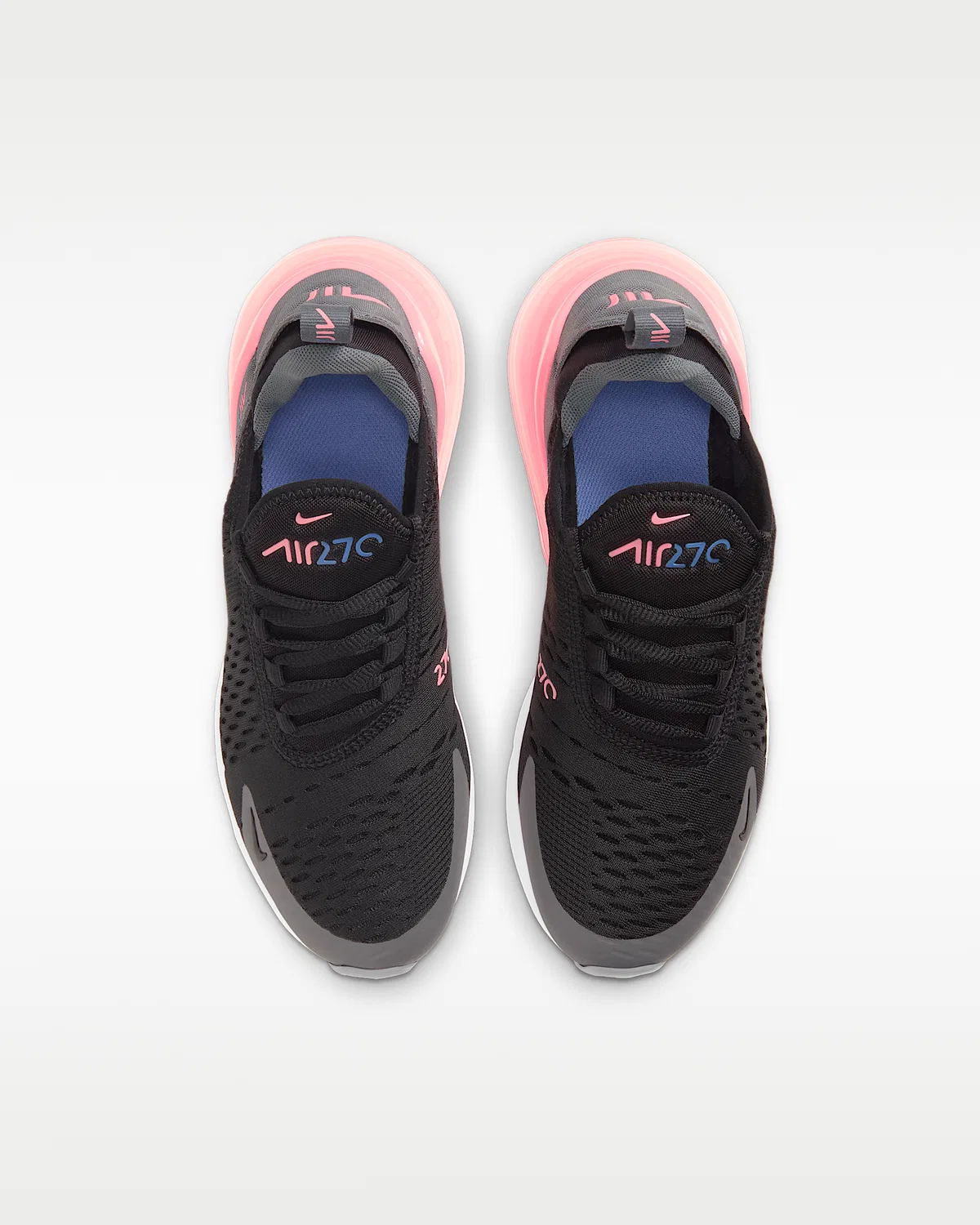 Кроссовки Nike Air Max 270 для детей, Black/Smoke Grey/Sunset Pulse/Metallic Silver — фото 4