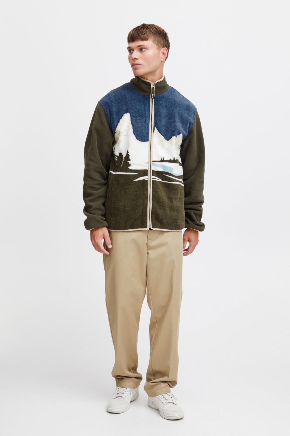 

Куртка !SOLID Fleecejacke SDHabis, зеленый