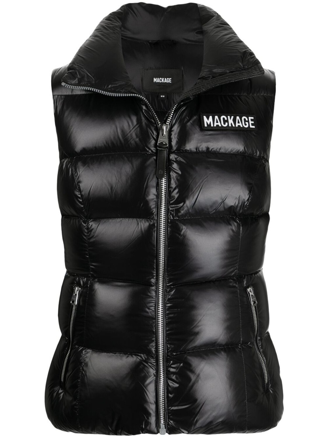 

Mackage жилет с нашивкой-логотипом, черный