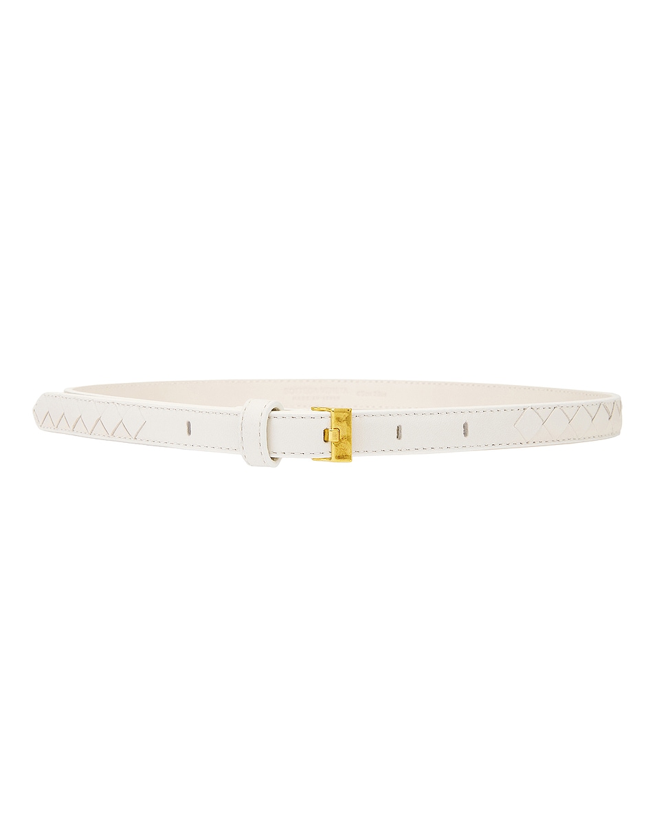

Плетеный пояс Bottega Veneta, цвет Chalk & Muse Brass